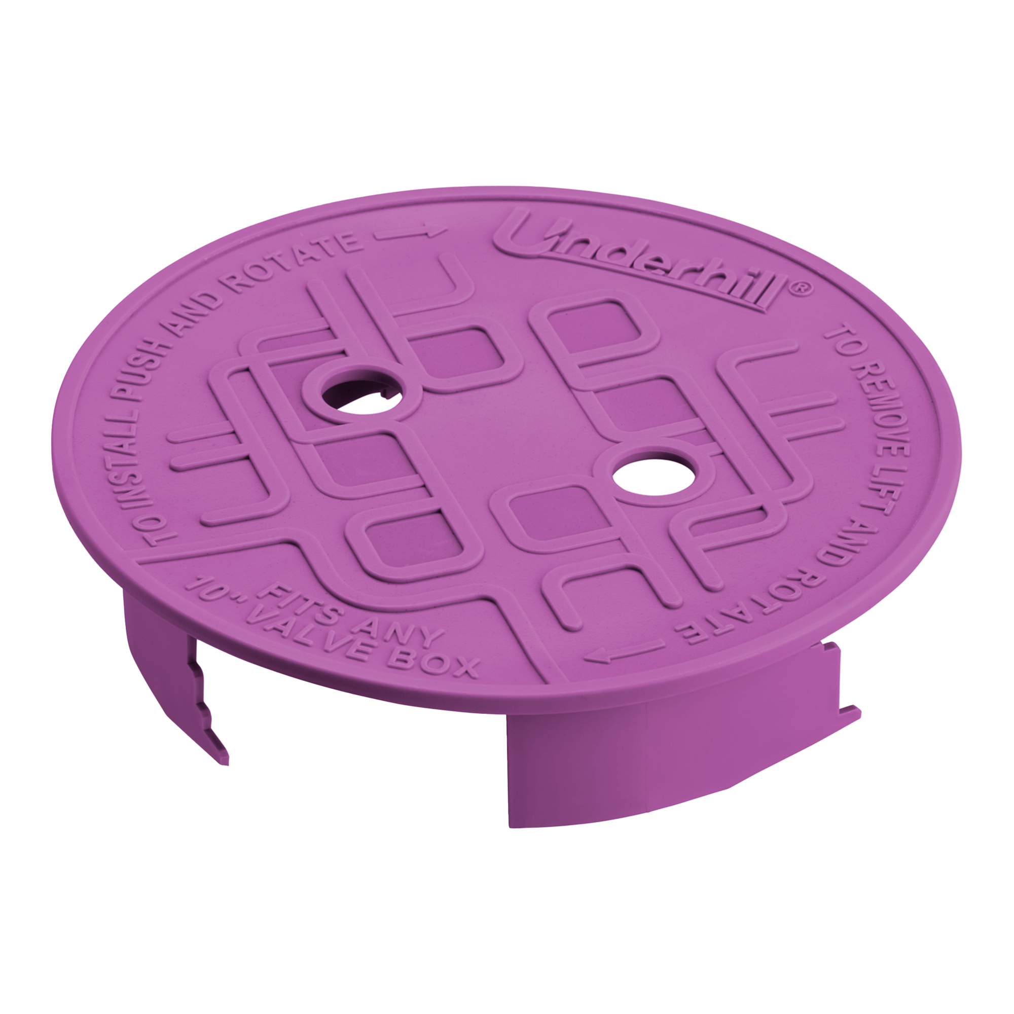 Underhill VersaLid 10 in. Valve Box Lid – Purple